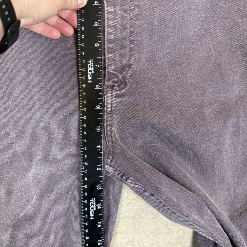 Zara Wide Leg Jeans 25W 27L Frayed Hem Purple High Rise Grunge Indie Aesthetic - Picture 9 of 10